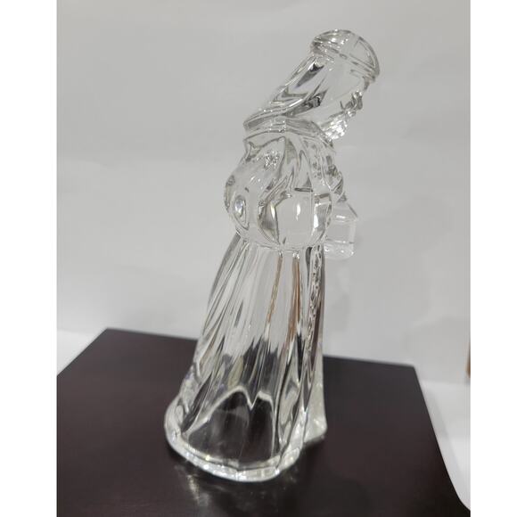 Vintage Princess House 24% Lead Crystal King Gaspar Christmas‎ Nativity PH Stamp - Picture 3 of 12